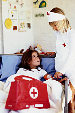 Herbal bouquets, room sprays, herb sachets, herbal teas and other goodies make practical and pretty hospital gifts.
